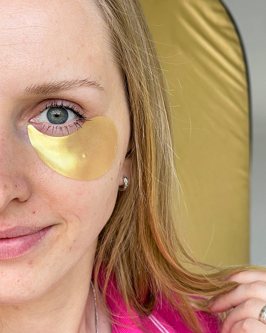 Набір для догляду за обличчям та повіками з вітаміном C + Освіжаючі патчі з вітаміном C Hillary Київ - фото 4