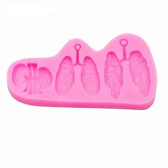 Молд силиконовый Органы 95 на 51 мм розовый Киев