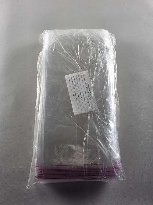 Пакет с отверстием для выхода воздуха прозрачный полипропиленовый + скотч  15*30+4\25мк +скотч (1000 шт) Харьков - изображение 2