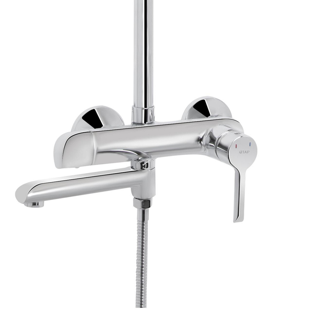 Душова система універсальна Qtap Grand на три споживачі (з виливом) QTGRACRM1004 Chrome Київ - фото 4