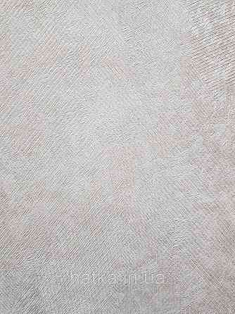Шпалери метрові вінілові на флізеліні Sintra Structure під штукатурку мазки смужки сірі з глянцем 448830 Київ