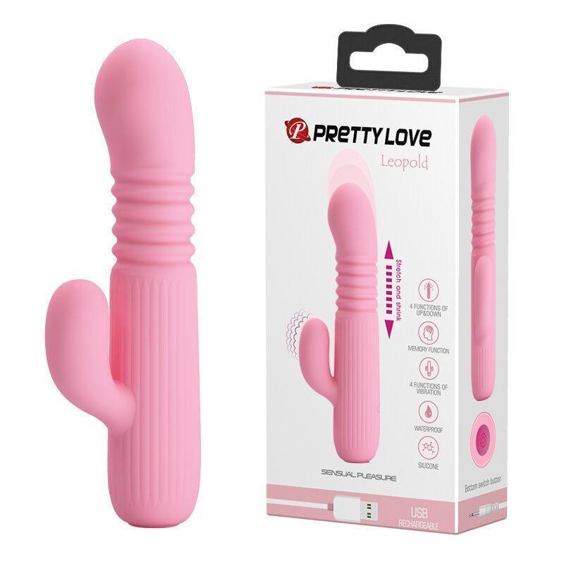 Вибромассажер с поступательным движением Pretty Love - Leopold, BI-014593-1 Sex Aura Киев - изображение 1