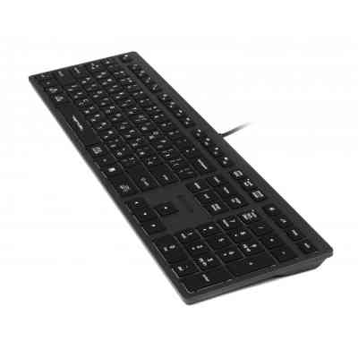 Клавіатура A4Tech FX60 USB Grey White backlit Вінниця