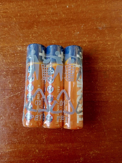 Щелочные батарейки TRONIC AAА LR6 1.5V, 3 шт Полтава - изображение 1