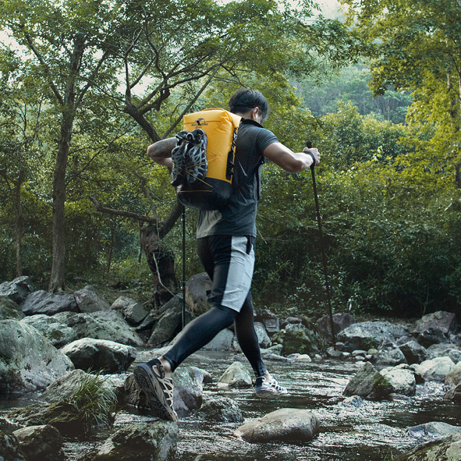 Водонепроницаемый рюкзак Naturehike NH21FSB04 40л (Желтый) Винница - изображение 7