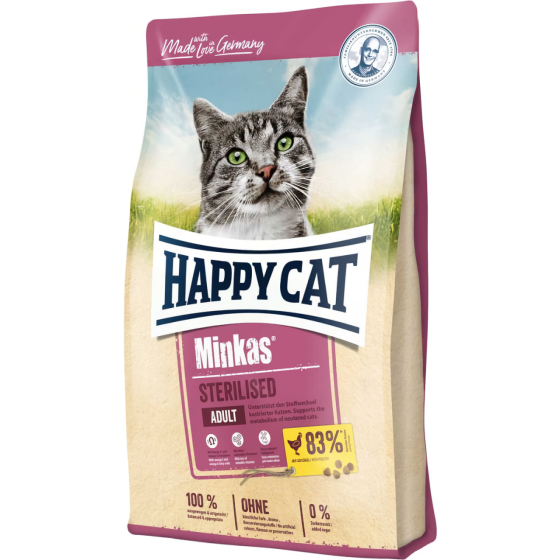 Сухий корм Happy Cat Minkas Sterilised для стерилізованих кішок з птицею, 10 кг Вінниця