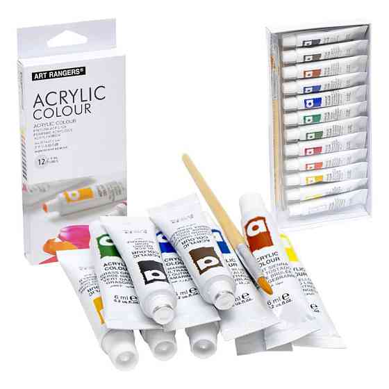 Набір акрилових фарб "Art Rangers" A12006, 12 кольорів 6 мл Вінниця