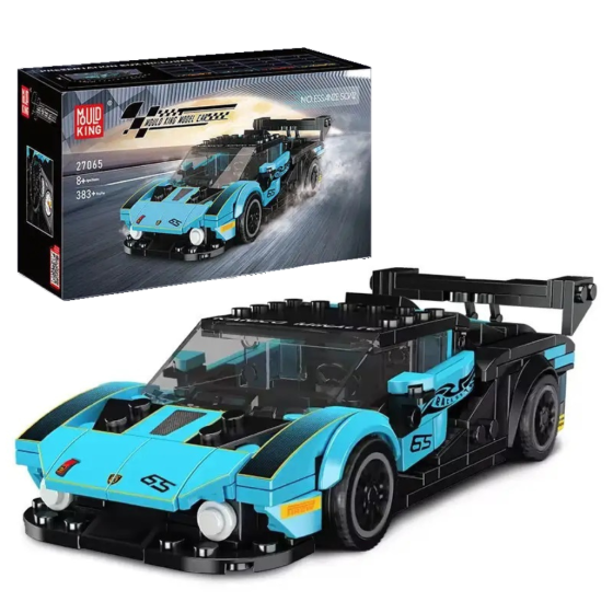Конструктор Гоночна спортивна машина на 383 деталі, блакитна Кам'янець-Подільський