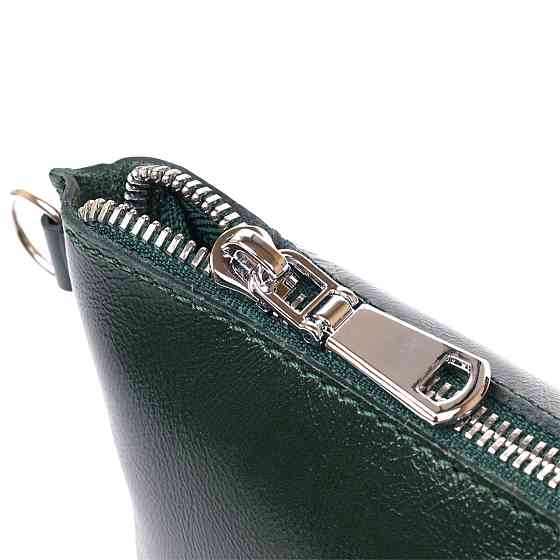 Практичная кожаная косметичка для женщин Shvigel 16411 Зеленый Киев