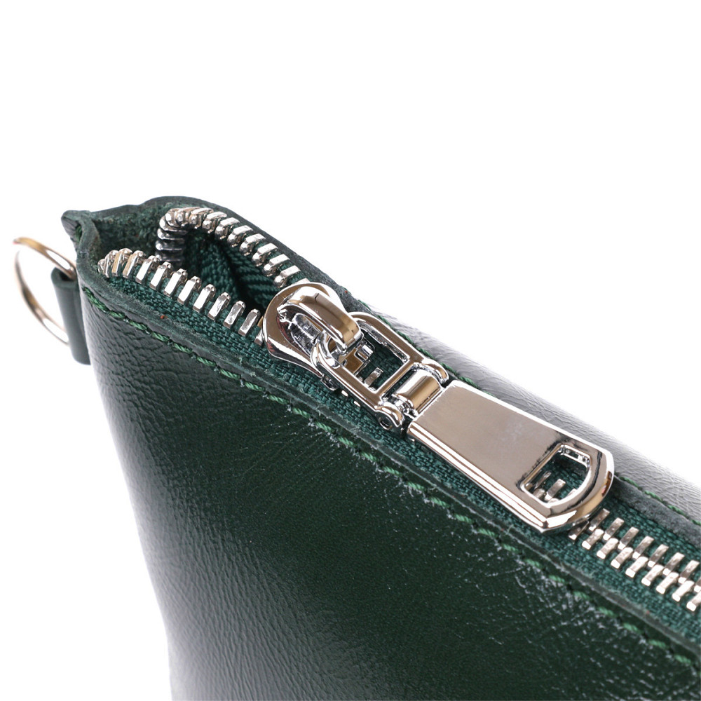 Практичная кожаная косметичка для женщин Shvigel 16411 Зеленый Киев - изображение 5