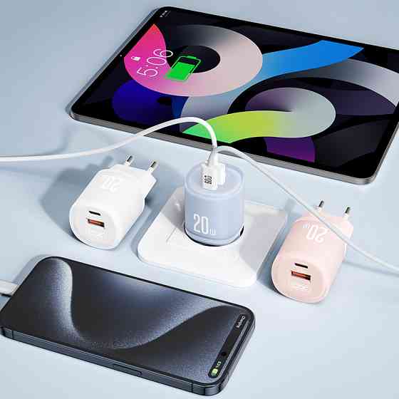 Мережевий зарядний пристрій XO L144 PD20W 1USB-A+1USB-C синій Львів