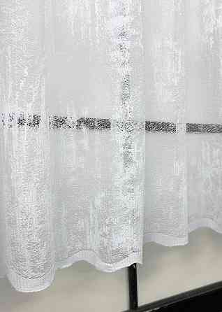 Короткая тюль, высотой 1,2м, жаккард 