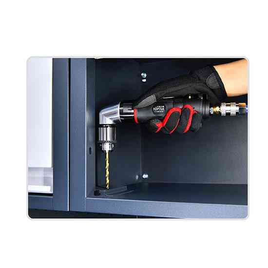 Пневмодриль кутова реверсивна 3/8" (1500б/хв; промисловий патрон) TOPTUL KAQB1215 Одеса