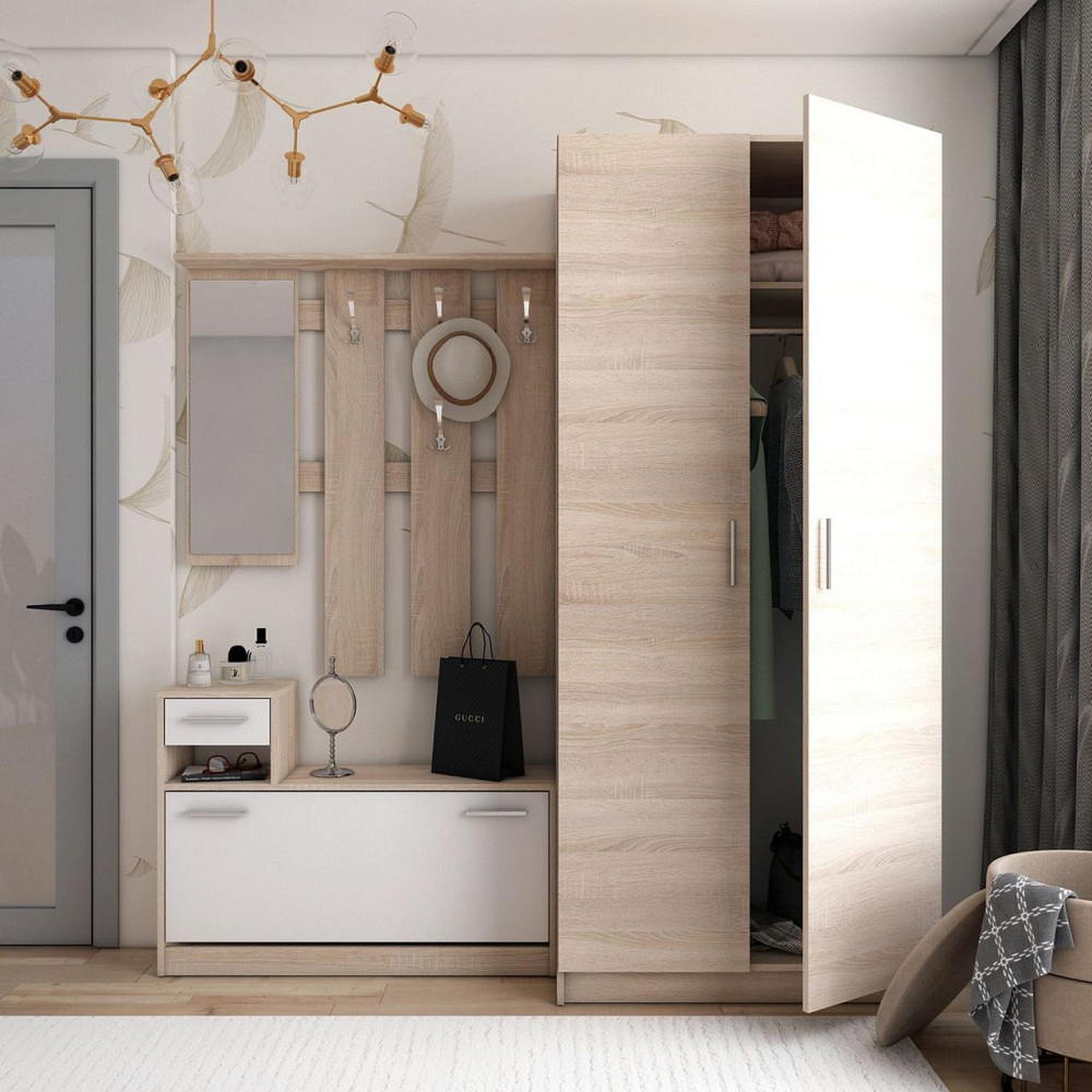 Прихожая Doros Alice и шкаф Promo Дуб сонома (DRS-011387) Львов - изображение 1