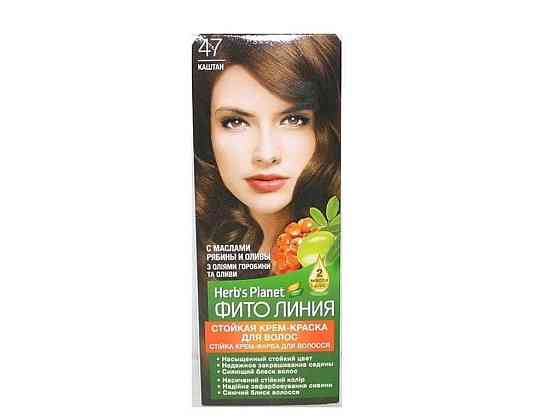 Крем-краска Каштан Herbs Planet No 47 ТМ Фито линия Solmir Киев