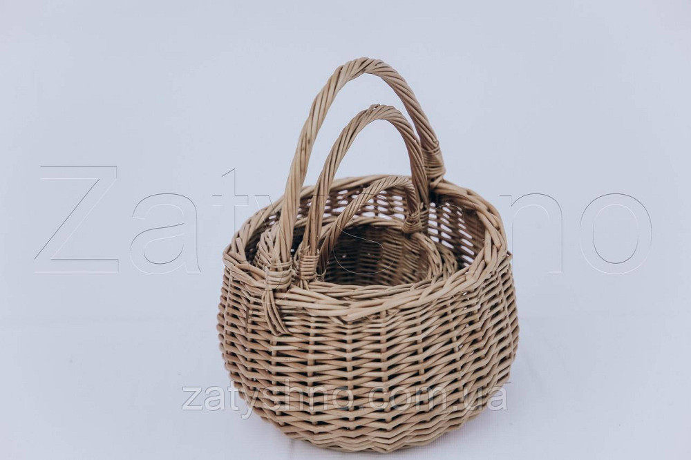 Корзинка из лозы маленькая | корзинки з лози декоративні | плетеная корзинка из лозы Киев - изображение 6
