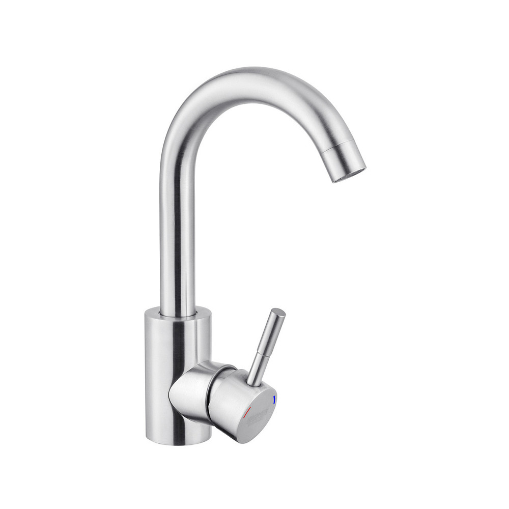 Змішувач для раковини Kroner KRP Edelstahl Klassisch - ESG011 сатин Київ - фото 3