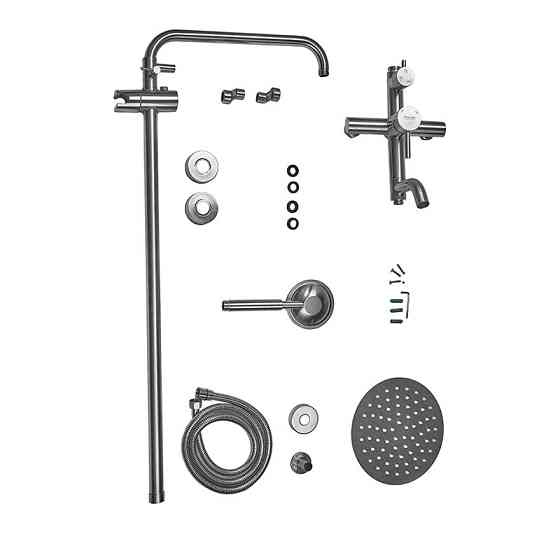 Душова колона зі змішувачем Armata SUS-009-J з нержавіючої сталі (CH6176) Харків