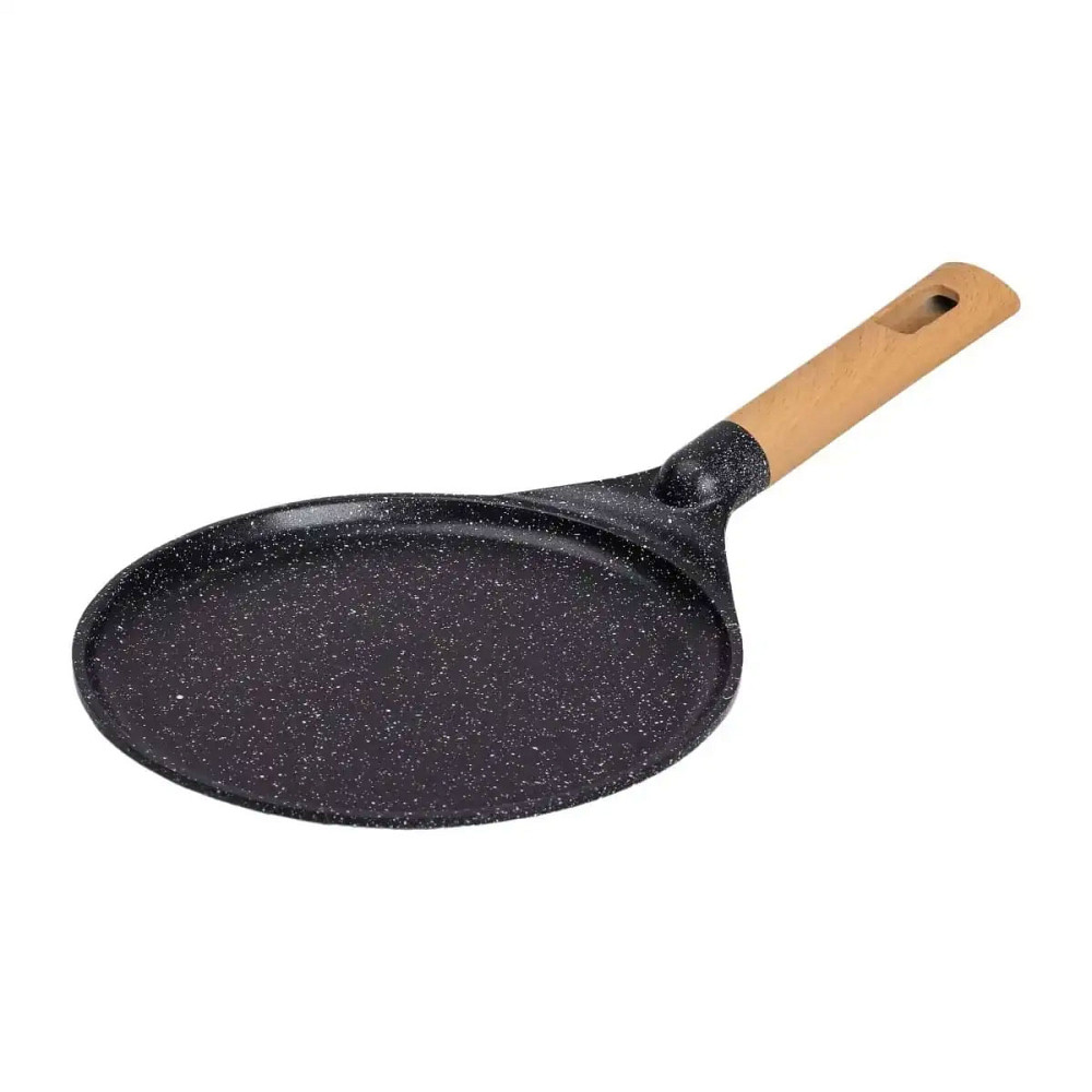 MGC Алюмінієва млинцева сковорода з мармуровим антипригарним покриттям Ø 24 см, товсте дно MGC Коломия - фото 1