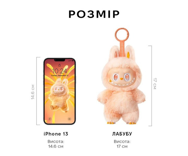 Игрушка мягкая детская Лабубу Labubu сюрприз мягкий брелок Energy v3 Series цвет рандомный Каменец-Подольский - изображение 3