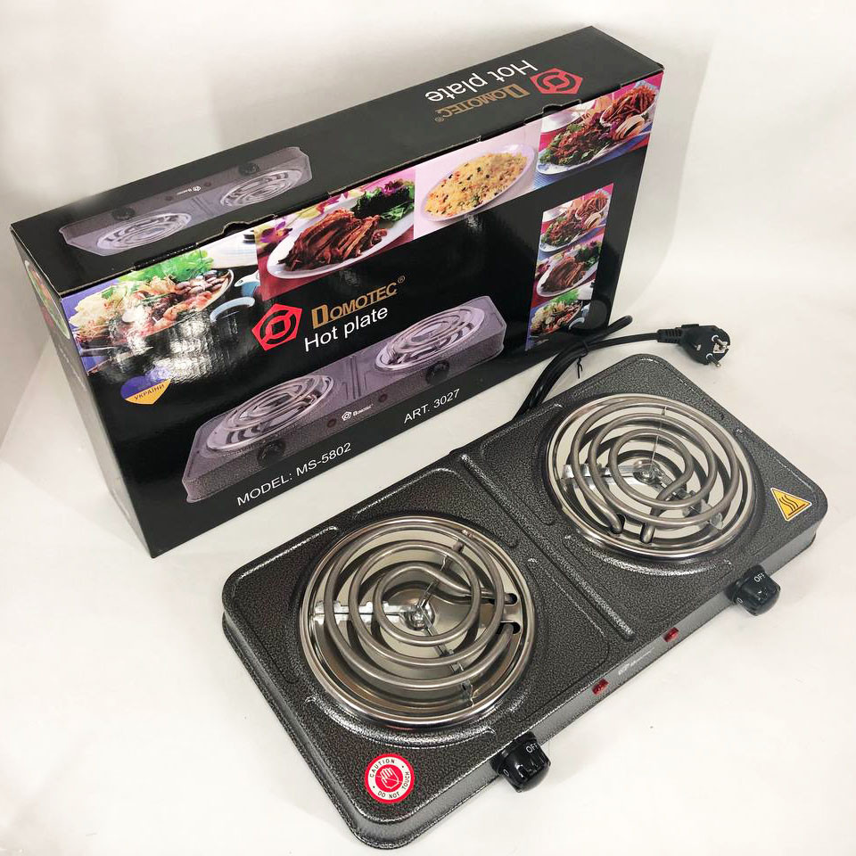 Качественная настольная электроплита Domotec MS-5802 1000 Вт, Дисковая плита для дома OW-18 Львов - изображение 6