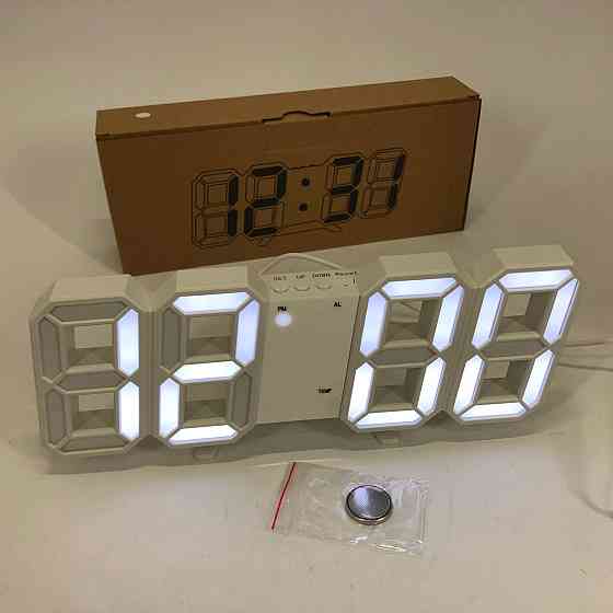 Настольные часы со светодиодным дисплеем, Настольные часы led на батарейках Лед IV-51 Киев