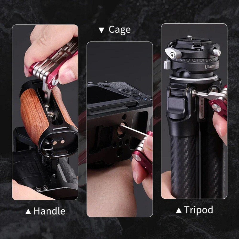 Мультитул Ulanzi Vijim Folding Tool Set With Screwdrivers And Wrenches UV-C035GBB1 Одесса - изображение 5