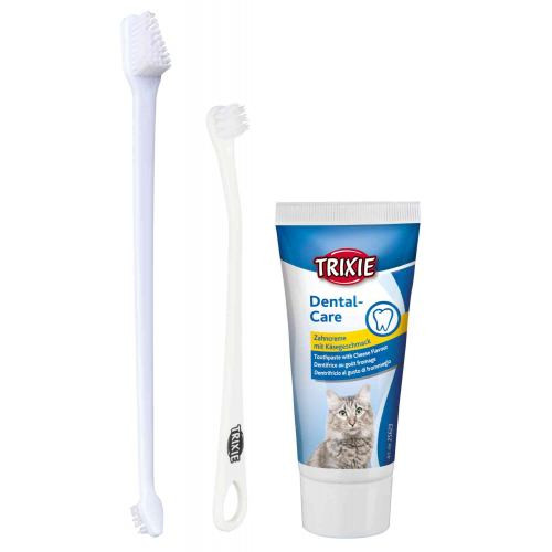 Зубна паста Trixie для котів зі смаком сиру та щіткою 50 г Київ - фото 1
