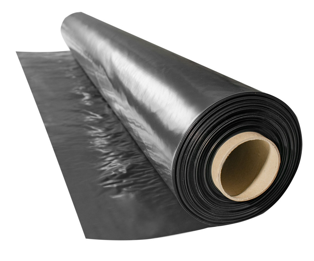 Плівка 60 мкм 3*100 м чорна для мульчування й будівництва поліетиленова Дніпро - фото 1