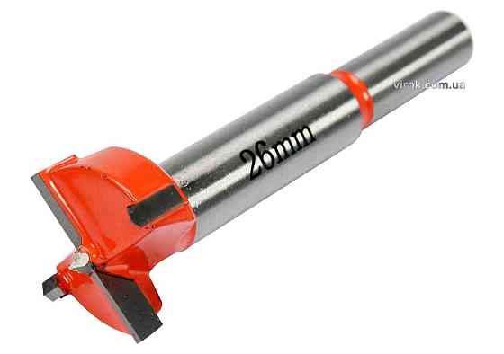 Свердло-фреза по дереву YATO : Ø= 26 мм, зі шпинделем Ø= 10 мм [10/100] Одеса