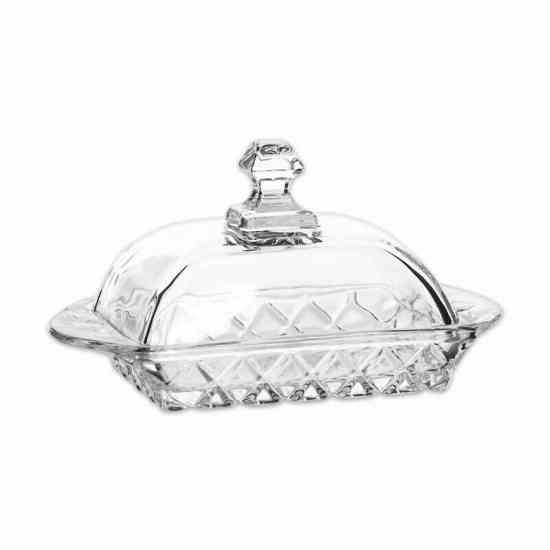 Масленка Грация Стеклянная 9,5*10*16 см Винница