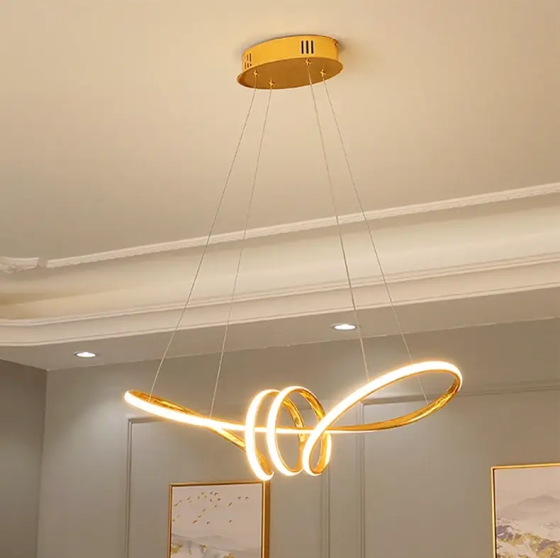 Светодиодная люстра Атмосфера PJ815 75см (Золотистая) Винница