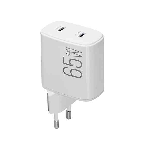 Сетевое зарядное устройство Brevia ePowerGaN PD65W 2xUSB-C белый Львов