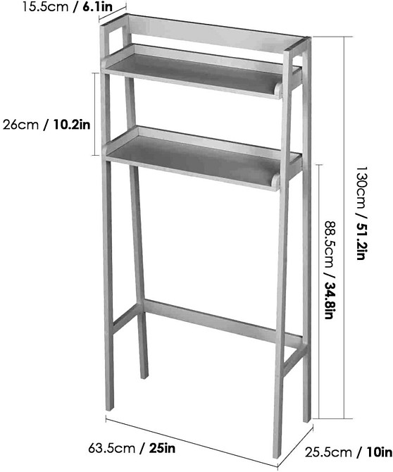 Стелаж над унітазом "Анджара" зефір Миколаїв - фото 6