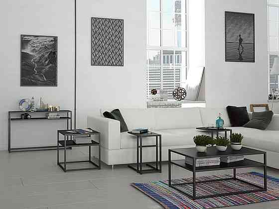 Журнальний столик SYMPHONY D чорний/чорний 45x30 Днепр