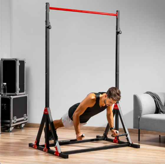 Підлоговий турнік із регульованою висотою багатофункціональний до 200 кг бруси для дому та спортзалу HS-1015K Київ