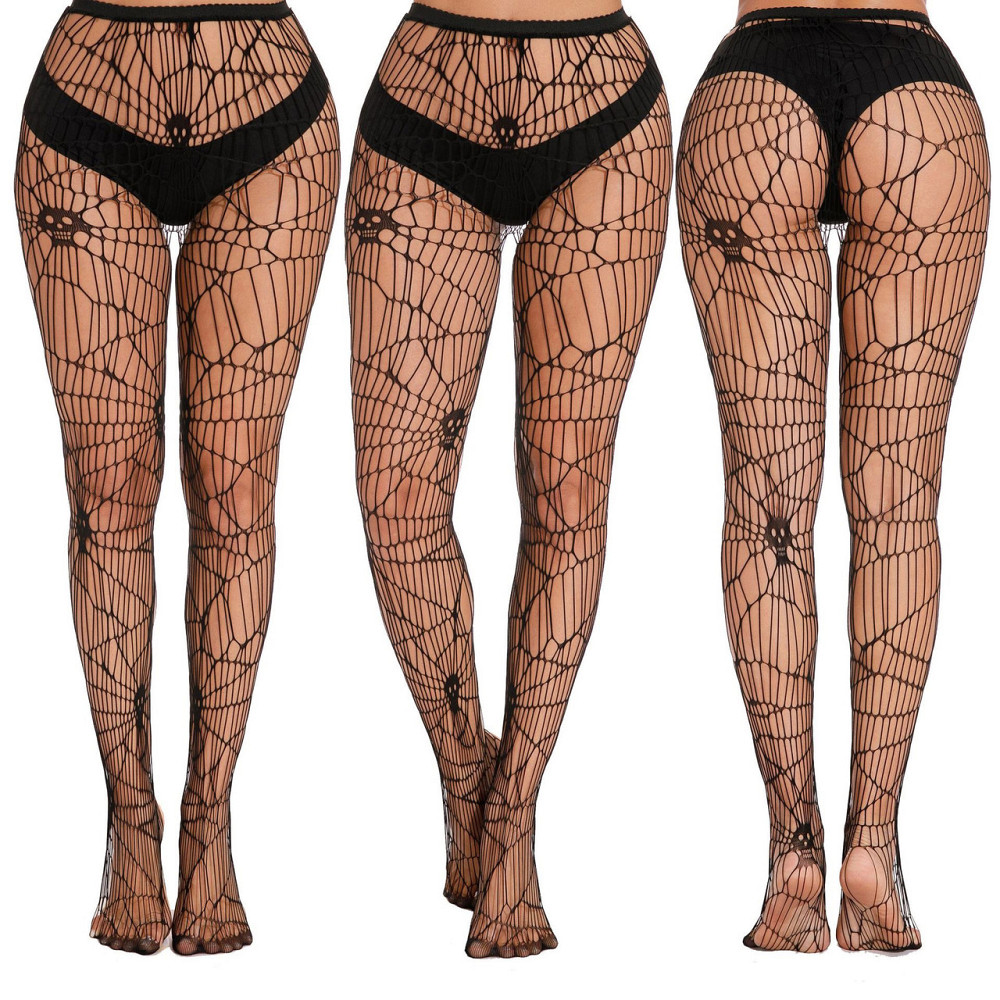 Колготи з черепами жіночі one size чорний Київ - фото 5