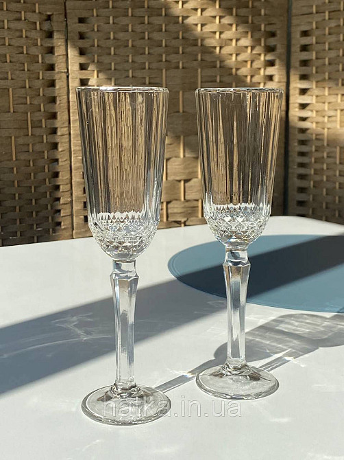 Набір келихів для шампанського 6 шт "Соната" 120 мл прозорий для дому та ресторану 102-305 Київ - фото 5
