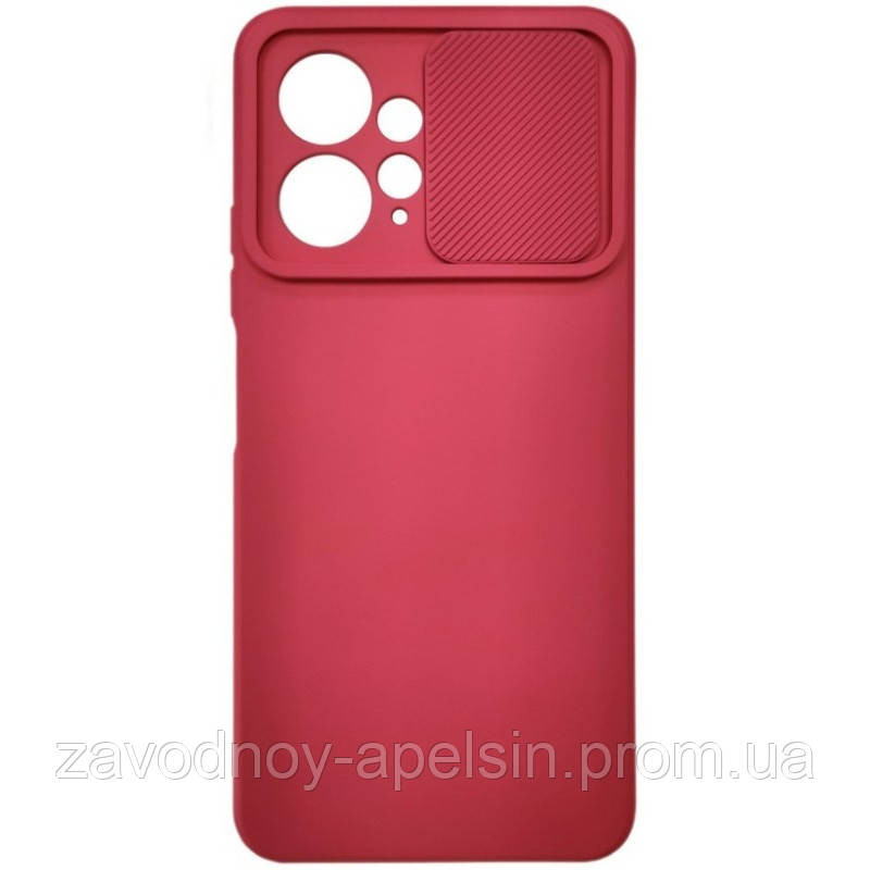 Xiaomi Redmi 12 Силіконовий чохол Шторка (червоний) Одеса - фото 1