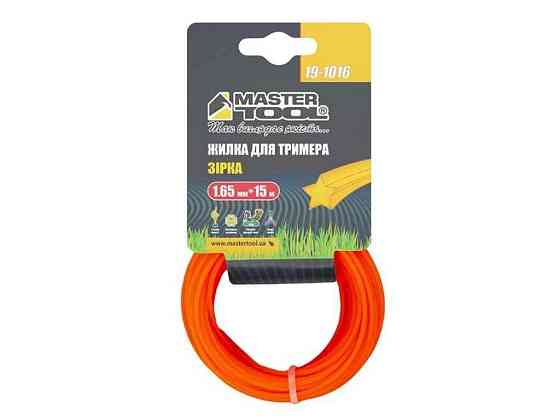 Ліска для підстр трави зірка, (d=1,65мм x15м) 19-1016 ТМ MASTER TOOL Київ
