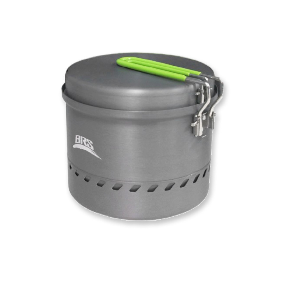 Набір туристичного посуду (каструля + сковорідка) BRS-TS19С, 2,5л, алюміній Киев - изображение 1