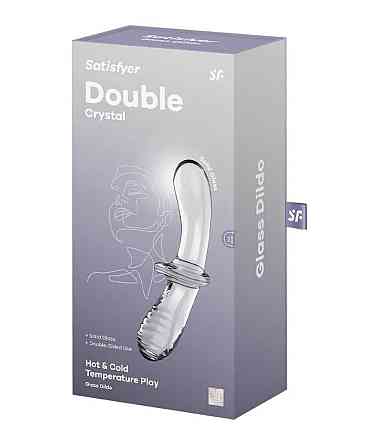 Подвійний фалоімітатор SATISFYER Double Crystal (transparent) Sex Aura Київ