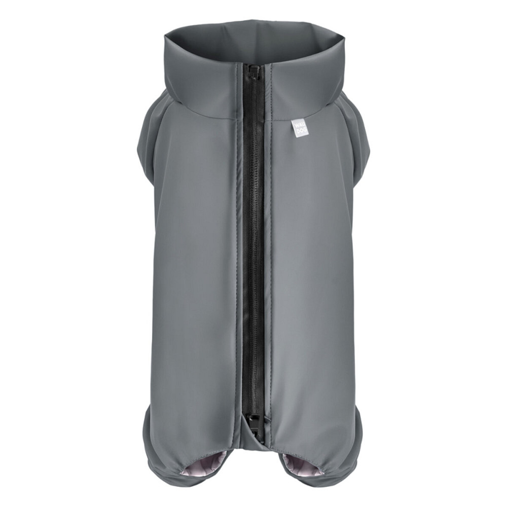 Дождевик для собак WAUDOG Clothes, водонепроницаемый, S35, В 47-51 см, С 35-39 см, серый Киев - изображение 1