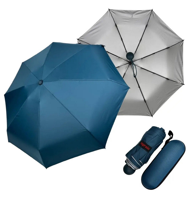 Парасолька міні капсула з футляром аквамарин Київ - фото 1