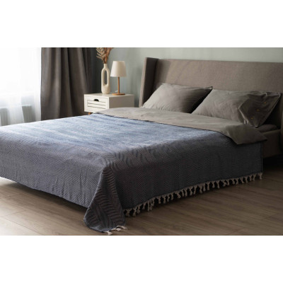 Плед Ardesto Summer 100% бавовна, синій 210х230 см (ART0922SB) Вінниця - фото 8