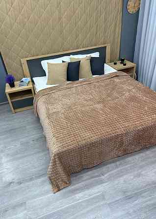 Плед-покривало Кубик 200х220 см (+-10см) Капучино (87-236) Київ