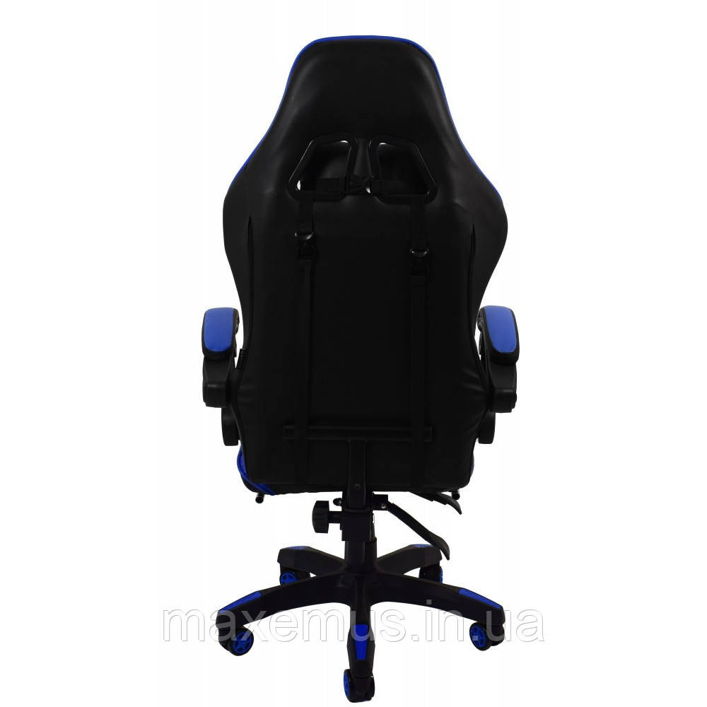 Кресло геймерское раскладное B 810 с подставкой для ног геймерский стул компьютерный синий Мостиска - изображение 7