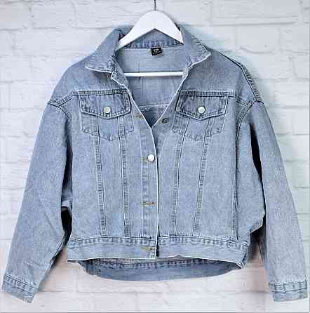 Джинсовая куртка женская оверсайз с бахрамой р 42-46 Харьков