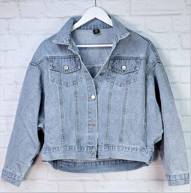 Джинсовая куртка женская оверсайз с бахрамой р 42-46 Харьков - изображение 4