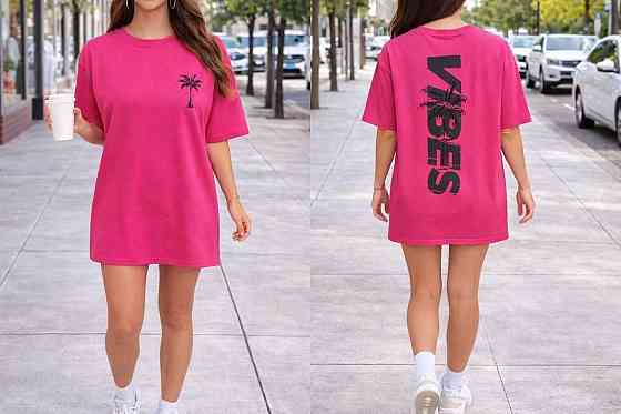 Жіноча стильна повсякденна сукня-футболка котон Малина, 46/50 Одеса